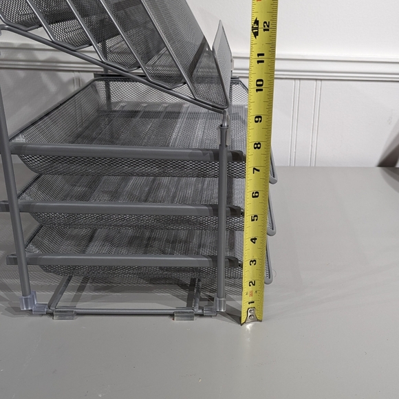 Wire Mesh Deluxe Desktop Organizer - Silver - Picture 7 of 8